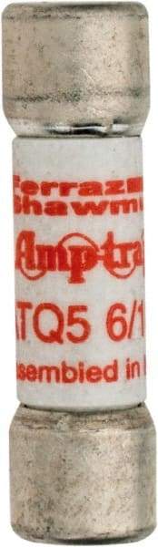 Ferraz Shawmut - 500 VAC, 5.6 Amp, Time Delay General Purpose Fuse - Clip Mount, 1-1/2" OAL, 10 at AC kA Rating, 13/32" Diam - Apex Tool & Supply