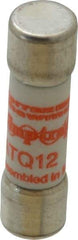 Ferraz Shawmut - 500 VAC, 12 Amp, Time Delay General Purpose Fuse - Clip Mount, 1-1/2" OAL, 10 at AC kA Rating, 13/32" Diam - Apex Tool & Supply
