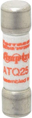 Ferraz Shawmut - 500 VAC, 25 Amp, Time Delay General Purpose Fuse - Clip Mount, 1-1/2" OAL, 10 at AC kA Rating, 13/32" Diam - Apex Tool & Supply