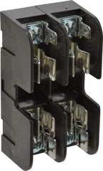 Ferraz Shawmut - 2 Pole, 10 to 14 AWG, 600 VAC/VDC, 30 Amp, DIN Rail Mount, Screw Mount Fuse Block - 13/32 Inch Diameter x 1-1/2 Inch Fuse Length, 3.04 Inch Long x 1.6 Inch Wide x 1.31 Inch High Block - Apex Tool & Supply