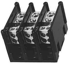Ferraz Shawmut - 1 Pole, 155 Amp, 3/8-16 x 1-1/8 Primary, 3/8-16 x 1-15/16 Secondary, Polycarbonate Power Distribution Block - 1000 VAC/VDC, 1 Primary Connection, 3.57 Inch Long x 5 Inch Deep x 3-1/4 Inch High - Apex Tool & Supply