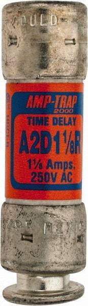 Ferraz Shawmut - 250 VAC/VDC, 1.13 Amp, Time Delay General Purpose Fuse - Clip Mount, 51mm OAL, 100 at DC, 200 at AC kA Rating, 9/16" Diam - Apex Tool & Supply