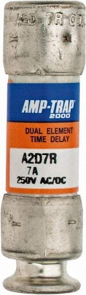 Ferraz Shawmut - 250 VAC/VDC, 7 Amp, Time Delay General Purpose Fuse - Clip Mount, 51mm OAL, 100 at DC, 200 at AC kA Rating, 9/16" Diam - Apex Tool & Supply