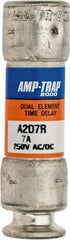 Ferraz Shawmut - 250 VAC/VDC, 7 Amp, Time Delay General Purpose Fuse - Clip Mount, 51mm OAL, 100 at DC, 200 at AC kA Rating, 9/16" Diam - Apex Tool & Supply
