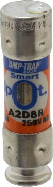 Ferraz Shawmut - 250 VAC/VDC, 8 Amp, Time Delay General Purpose Fuse - Clip Mount, 51mm OAL, 100 at DC, 200 at AC kA Rating, 9/16" Diam - Apex Tool & Supply