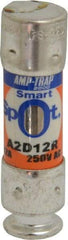 Ferraz Shawmut - 250 VAC/VDC, 12 Amp, Time Delay General Purpose Fuse - Clip Mount, 51mm OAL, 100 at DC, 200 at AC kA Rating, 9/16" Diam - Apex Tool & Supply