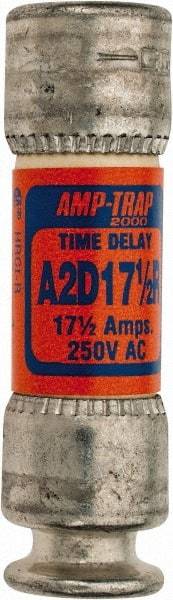 Ferraz Shawmut - 250 VAC/VDC, 17.5 Amp, Time Delay General Purpose Fuse - Clip Mount, 51mm OAL, 100 at DC, 200 at AC kA Rating, 9/16" Diam - Apex Tool & Supply