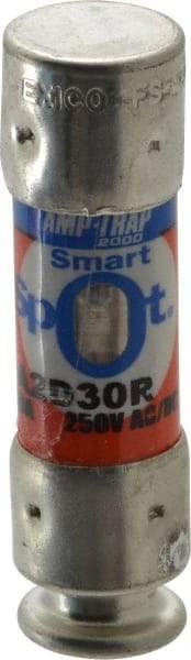 Ferraz Shawmut - 250 VAC/VDC, 30 Amp, Time Delay General Purpose Fuse - Clip Mount, 51mm OAL, 100 at DC, 200 at AC kA Rating, 9/16" Diam - Apex Tool & Supply
