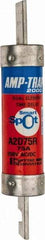 Ferraz Shawmut - 250 VAC/VDC, 75 Amp, Time Delay General Purpose Fuse - Clip Mount, 5-7/8" OAL, 100 at DC, 200 at AC kA Rating, 1-1/16" Diam - Apex Tool & Supply