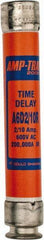 Ferraz Shawmut - 600 VAC/VDC, 0.2 Amp, Time Delay General Purpose Fuse - Clip Mount, 127mm OAL, 100 at DC, 200 at AC kA Rating, 13/16" Diam - Apex Tool & Supply