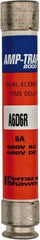 Ferraz Shawmut - 600 VAC/VDC, 6 Amp, Time Delay General Purpose Fuse - Clip Mount, 127mm OAL, 100 at DC, 200 at AC kA Rating, 13/16" Diam - Apex Tool & Supply