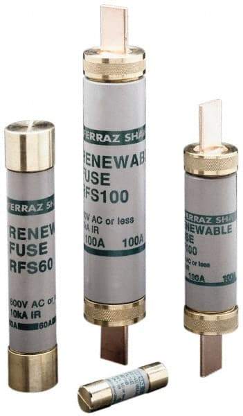 Ferraz Shawmut - 250 VAC, 175 Amp, Fast-Acting Renewable Fuse - Clip Mount, 7-1/8" OAL, 10 at AC kA Rating, 1-9/16" Diam - Apex Tool & Supply
