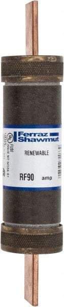 Ferraz Shawmut - 250 VAC, 90 Amp, Fast-Acting Renewable Fuse - Clip Mount, 5-7/8" OAL, 10 at AC kA Rating, 1-1/16" Diam - Apex Tool & Supply
