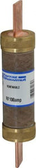 Ferraz Shawmut - 250 VAC, 100 Amp, Fast-Acting Renewable Fuse - Clip Mount, 5-7/8" OAL, 10 at AC kA Rating, 1-1/16" Diam - Apex Tool & Supply