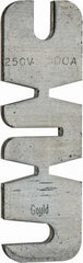 Ferraz Shawmut - 250 VAC, 500 Amp, Fast-Acting Renewable Fuse - Fuse Holder Mount, 10-3/8" OAL, 10 at AC kA Rating, 2-9/16" Diam - Apex Tool & Supply