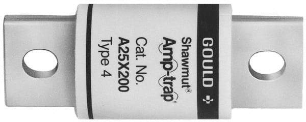 Ferraz Shawmut - 250 VAC, 15 Amp, Fast-Acting Semiconductor/High Speed Fuse - Bolt-on Mount, 2" OAL, 9/16" Diam - Apex Tool & Supply