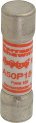 Ferraz Shawmut - 450 VDC, 500 VAC, 15 Amp, Fast-Acting Semiconductor/High Speed Fuse - Clip Mount, 50.8mm OAL, 100 at AC, 79 at DC kA Rating, 9/16" Diam - Apex Tool & Supply