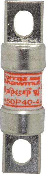 Ferraz Shawmut - 450 VDC, 500 VAC, 40 Amp, Fast-Acting Semiconductor/High Speed Fuse - Bolt-on Mount, 3-3/16" OAL, 100 at AC, 79 at DC kA Rating, 13/16" Diam - Apex Tool & Supply