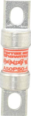 Ferraz Shawmut - 450 VDC, 500 VAC, 50 Amp, Fast-Acting Semiconductor/High Speed Fuse - Bolt-on Mount, 3-3/16" OAL, 100 at AC, 79 at DC kA Rating, 13/16" Diam - Apex Tool & Supply