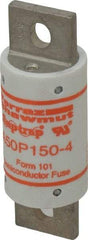 Ferraz Shawmut - 450 VDC, 500 VAC, 150 Amp, Fast-Acting Semiconductor/High Speed Fuse - Bolt-on Mount, 3-5/8" OAL, 100 at AC, 79 at DC kA Rating, 31mm Diam - Apex Tool & Supply