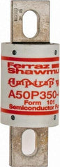 Ferraz Shawmut - 450 VDC, 500 VAC, 350 Amp, Fast-Acting Semiconductor/High Speed Fuse - Bolt-on Mount, 4-11/32" OAL, 100 at AC, 79 at DC kA Rating, 1-1/2" Diam - Apex Tool & Supply