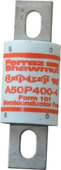 Ferraz Shawmut - 450 VDC, 500 VAC, 400 Amp, Fast-Acting Semiconductor/High Speed Fuse - Bolt-on Mount, 4-11/32" OAL, 100 at AC, 79 at DC kA Rating, 1-1/2" Diam - Apex Tool & Supply