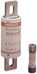 Ferraz Shawmut - 650 VDC, 700 VAC, 70 Amp, Fast-Acting Semiconductor/High Speed Fuse - Bolt-on Mount, 4-3/8" OAL, 100 at AC/DC kA Rating, 31mm Diam - Apex Tool & Supply