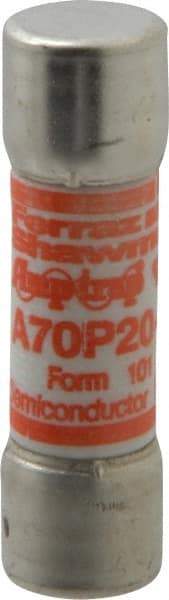 Ferraz Shawmut - 650 VDC, 700 VAC, 20 Amp, Fast-Acting Semiconductor/High Speed Fuse - Clip Mount, 50.8mm OAL, 100 at AC/DC kA Rating, 9/16" Diam - Apex Tool & Supply