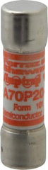 Ferraz Shawmut - 650 VDC, 700 VAC, 20 Amp, Fast-Acting Semiconductor/High Speed Fuse - Clip Mount, 50.8mm OAL, 100 at AC/DC kA Rating, 9/16" Diam - Apex Tool & Supply