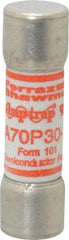 Ferraz Shawmut - 650 VDC, 700 VAC, 30 Amp, Fast-Acting Semiconductor/High Speed Fuse - Clip Mount, 50.8mm OAL, 100 at AC/DC kA Rating, 9/16" Diam - Apex Tool & Supply