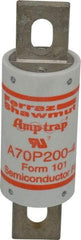 Ferraz Shawmut - 650 VDC, 700 VAC, 200 Amp, Fast-Acting Semiconductor/High Speed Fuse - Bolt-on Mount, 5-3/32" OAL, 100 at AC/DC kA Rating, 1-1/2" Diam - Apex Tool & Supply