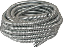 Made in USA - 3/4" Trade Size, 50' Long, Flexible Reduced Wall Flex Conduit - Steel - Apex Tool & Supply