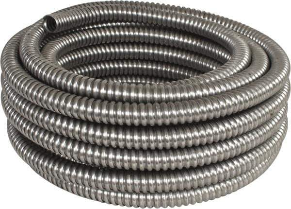 Made in USA - 3/4" Trade Size, 50' Long, Flexible Reduced Wall Flex Conduit - Aluminum - Apex Tool & Supply
