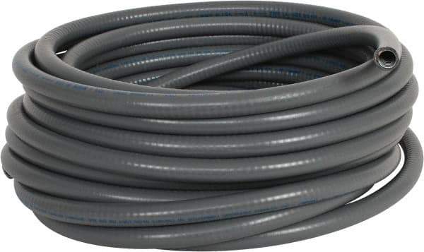 Made in USA - 3/8" Trade Size, 50' Long, Flexible Liquidtight Conduit - Steel - Apex Tool & Supply