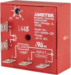 NCC - 5 Pin, Time Delay Relay - 1 at Resistive or Inductive Load Contact Amp, 120 VAC, On Board Trimpot - Apex Tool & Supply