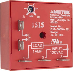 NCC - 5 Pin, Time Delay Relay - 1 at Resistive or Inductive Load Contact Amp, 120 VAC, On Board Trimpot - Apex Tool & Supply