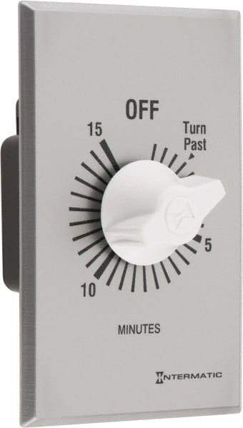 Intermatic - 15 min Indoor Analog Spring-wound Mechanical Timer - 125 VAC, 50/60 Hz, - Apex Tool & Supply