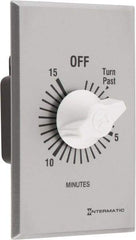 Intermatic - 15 min Indoor Analog Spring-wound Mechanical Timer - 125 VAC, 50/60 Hz, - Apex Tool & Supply