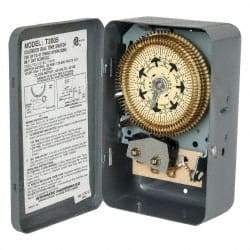 Intermatic - 7 Day Indoor Analog Electromechanical Timer Switch - 6 On/Off per Day, 120 VAC, 60 Hz, - Apex Tool & Supply