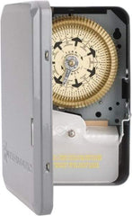 Intermatic - 7 Day Indoor Analog Electromechanical Timer Switch - 6 On/Off per Day, 208 to 277 VAC, 60 Hz, - Apex Tool & Supply