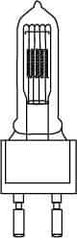 Philips - 1,000 Watt, 120 Volt, Halogen Miniature & Specialty T7 Lamp - Medium Bi-Pin Base, 750 to 1599 Equivalent Range, Neutral (3,000 to 3,699), 5-1/2" OAL - Apex Tool & Supply