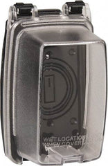 Intermatic - Electrical Outlet Box Polycarbonate Weatherproof Receptacle Cover - Includes (3) Patented Inserts For GFCI/Duplex/Toggle/Round Receptacles, Base Cover Assembly, Gasket, Mounting Screws - Apex Tool & Supply