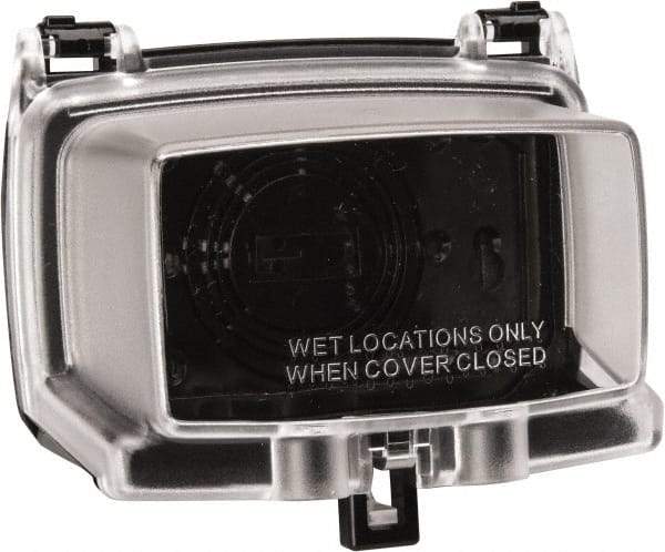 Intermatic - Electrical Outlet Box Polycarbonate Weatherproof Receptacle Cover - Includes (3) Patented Inserts For GFCI/Duplex/Toggle/Round Receptacles, Base Cover Assembly, Gasket, Mounting Screws - Apex Tool & Supply