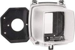 Intermatic - Electrical Outlet Box Polycarbonate Weatherproof Receptacle Cover - Includes (3) Patented Inserts For GFCI/Duplex/Toggle/Round Receptacles, Base Cover Assembly, Gasket, Mounting Screws - Apex Tool & Supply