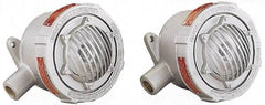 Federal Signal Corp - 6-1/2" Diam, 24 Volt Electronic Horn - 1.2 Amps, 110 Decibles at 10', Vibrating, Explosion Proof - Apex Tool & Supply