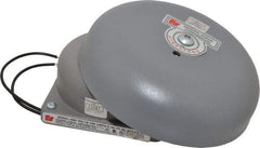 Federal Signal Corp - 6" Diam, 120 Volt Bell - 0.08 Amps, 100 Decibles at 10', Vibrating - Apex Tool & Supply