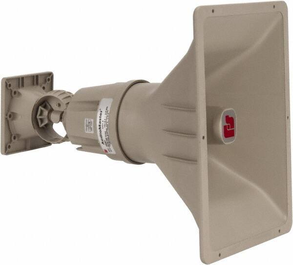 Federal Signal Corp - 30 Max Watt, Rectangular Plastic Standard Horn and Speaker - 10.72 Inch Deep, Includes 25 Volt Transformer - Apex Tool & Supply