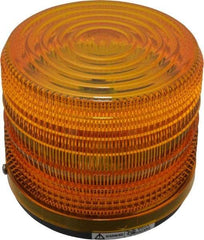 Federal Signal Corp - 12 VDC, 3R NEMA Rated, Strobe Tube, Amber, Strobe Light - 80 Flashes per min, 5-1/2 Inch Diameter, 5-1/16 Inch High, IP66 Ingress Rating, Surface Mount - Apex Tool & Supply