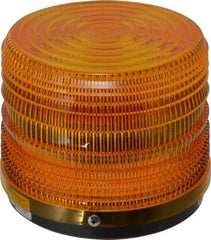 Federal Signal Corp - 24 VDC, 3R NEMA Rated, Strobe Tube, Amber, Strobe Light - 80 Flashes per min, 5-1/2 Inch Diameter, 5-1/16 Inch High, IP66 Ingress Rating, Surface Mount - Apex Tool & Supply