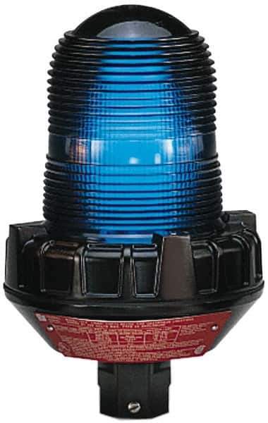 Federal Signal Corp - 4X NEMA Rated, 24 to 250 VAC, 24 Amp, Steady Incandescent Light - 3/4 Inch Mounted Size x Pipe Mounted, 8-3/4 Inch High, 5-1/2 Inch Diameter, Includes Lamp - Apex Tool & Supply